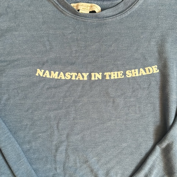 Spiritual Gangster “Namastay in the Shade” Pullover, cornflower blue, Medium - Picture 2 of 4